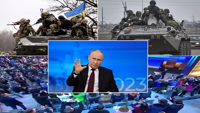 Tổng thống Putin lần đầu đối thoại với người dân sau khi nổ ra xung đột giữa Nga và Ukraine 