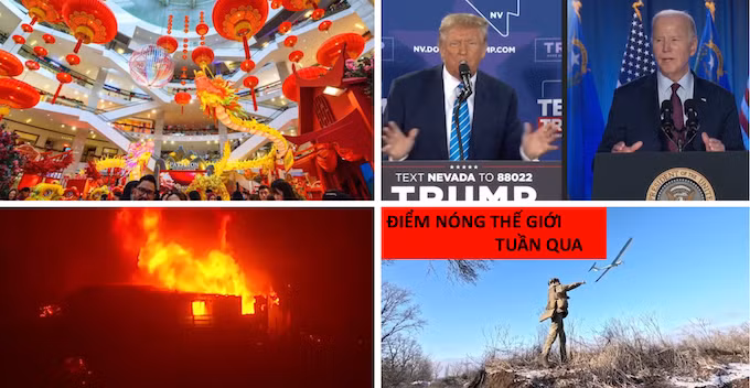 Tin tức TV: Người dân nhiều nước rộn ràng đón Tết Giáp Thìn; Tổng thống Mỹ thắng lớn ở bầu cử sơ bộ