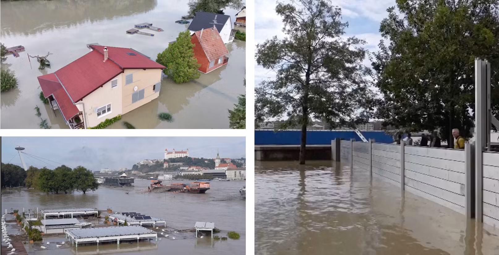 Lũ lụt hoành hoành dọc sông Danube ở châu Âu