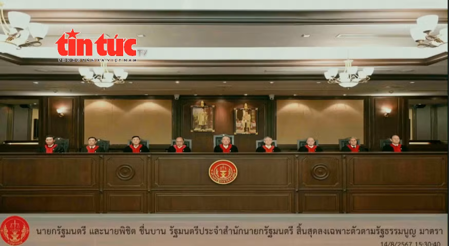 Thủ tướng Srettha Thavisin bị phế truất sau phán quyết của Tòa án Hiến pháp Thái Lan
