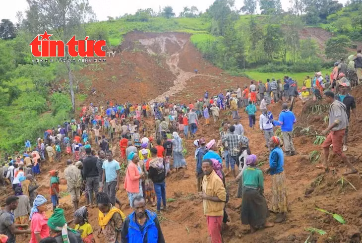 Lở đất kinh hoàng ở Ethiopia khiến ít nhất 55 người thiệt mạng 