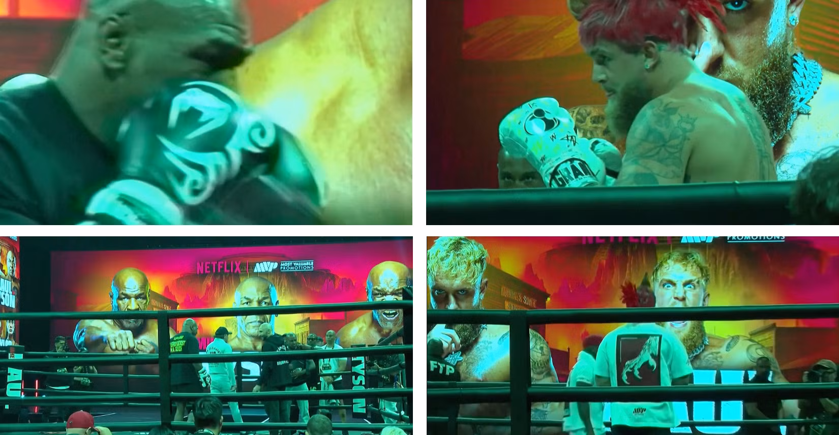 Mike Tyson và Jake Paul phô diễn sức mạnh trước trận đấu lịch sử ở Texas