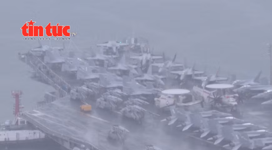 Tàu sân bay Mỹ đến Hàn Quốc tập trận sau chuyến thăm Triều Tiên của ông Putin