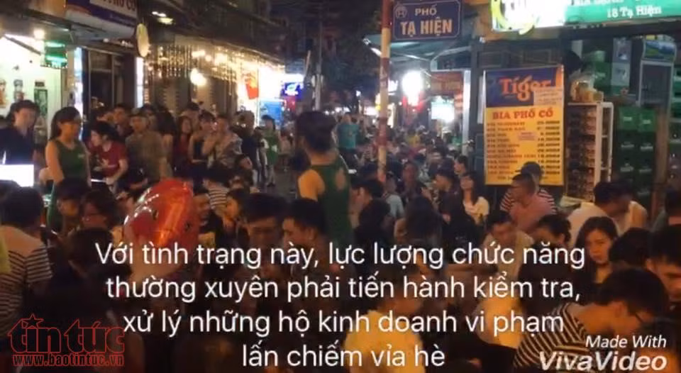 Vì sao phố bia Tạ Hiện cứ 'hồn nhiên' vi phạm trật tự đô thị?