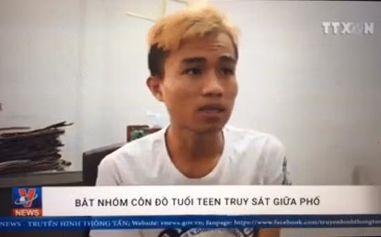 Bắt nhóm côn đồ tuổi teen truy sát giữa phố