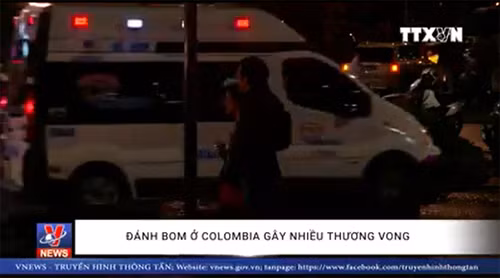 Đánh bom ở Colombia gây nhiều thương vong