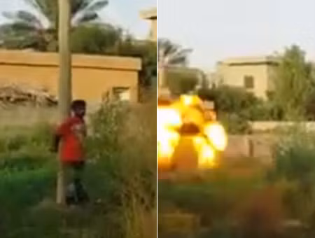 IS phóng hỏa tiễn bazooka xử tử người chống đối