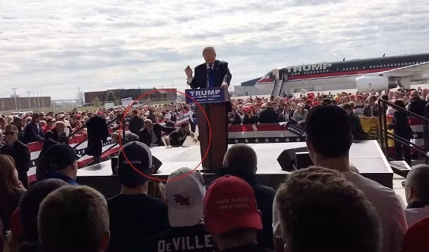 Ông Trump run rẩy sau hỗn loạn tại vận động tranh cử 