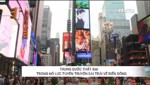 Trung Quốc thất bại trong nỗ lực tuyên truyền sai trái về Biển Đông