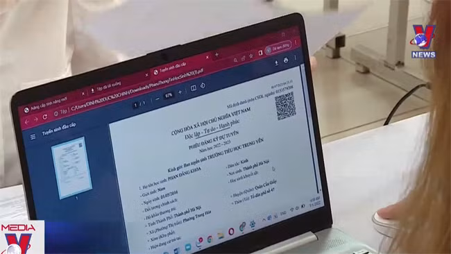 Học sinh Hà Nội bắt đầu đăng ký tuyển sinh trực tuyến vào lớp 6