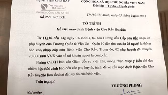 Nhiều phụ huynh bị lừa tiền vì cuộc gọi con cấp cứu