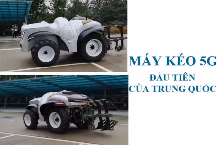 Máy kéo 5G chạy bằng pin nhiên liệu hydro đầu tiên của Trung Quốc