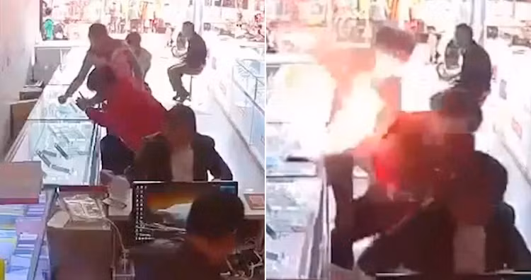 Thay pin không chính hãng, khách hàng tự làm bỏng mặt khi điện thoại phát nổ