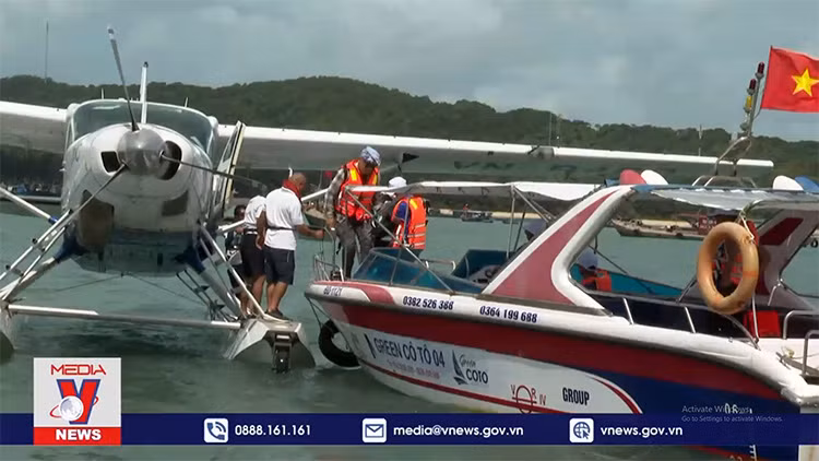 Chuyến bay thủy phi cơ đầu tiên đến với Cô Tô