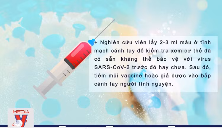 Quy trình tiêm thử nghiệm vắc xin COVID-19 Việt Nam trên người