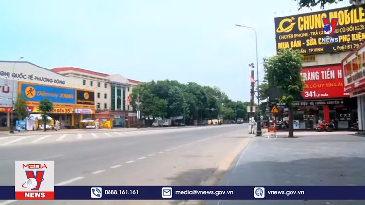 Thành phố Vinh thực hiện giãn cách xã hội từ 0 giờ ngày 17/6