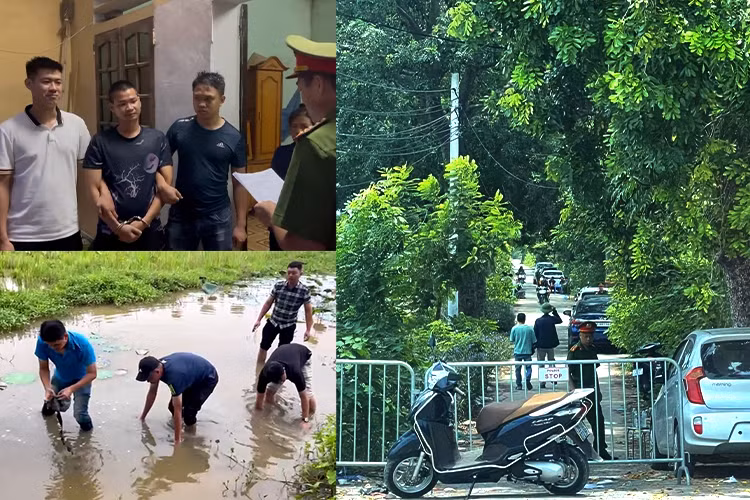 Hà Nội: Thực nghiệm hiện trường vụ án cắt cổ cướp xe máy tại huyện Đông Anh