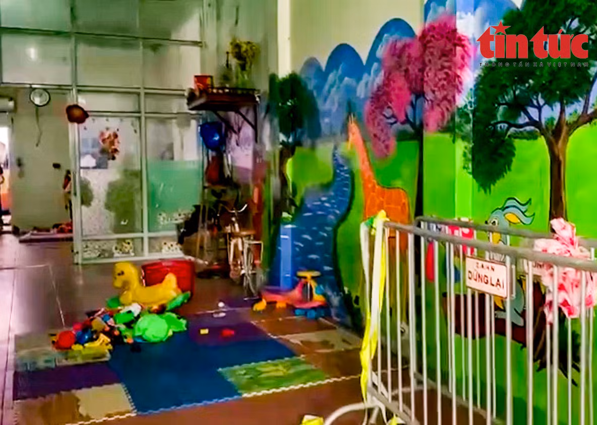Hà Nội: Cận cảnh nơi cháu bé 17 tháng tuổi bị hai cô giáo bạo hành