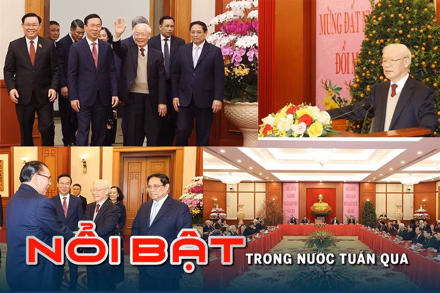 Nổi bật trong nước tuần 5 - 11/2: Tổng Bí thư Nguyễn Phú Trọng chúc Tết Nguyên đán; giải ngân gần 17.000 tỷ đồng vốn đầu tư công