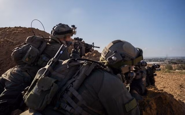 Binh sĩ Israel hoạt động ở Dải Gaza. Ảnh: timesofisrael.com
