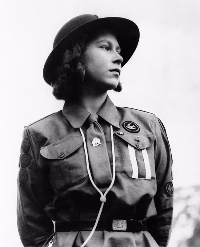 Nữ hoàng Elizabeth thời niên thiếu. Ảnh: Getty Images