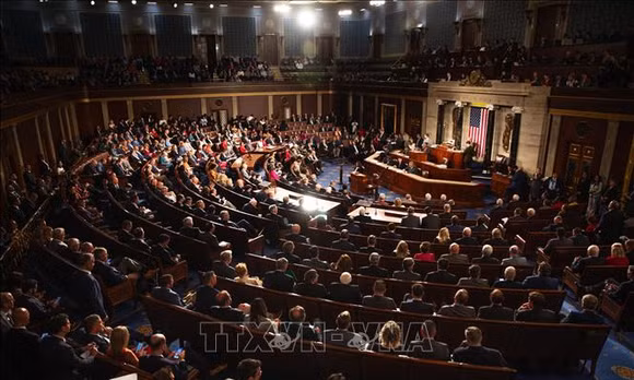 Toàn cảnh một phiên họp của Hạ viện Mỹ ở Washington. D.C. Ảnh: THX/TTXVN