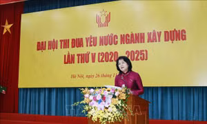 Phó Chủ tịch nước Đặng Thị Ngọc Thịnh dự Đại hội Thi đua yêu nước ngành Xây dựng