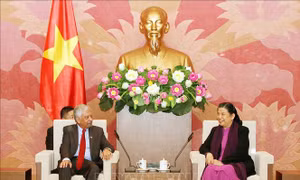 Phó Chủ tịch Quốc hội Tòng Thị Phóng tiếp Đoàn lãnh đạo các cơ quan của LHQ tại Việt Nam