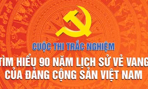 Hơn 84.500 lượt người dự Cuộc thi trắc nghiệm tìm hiểu 90 năm lịch sử vẻ vang của Đảng