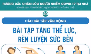 Bài tập tăng cường thể lực, rèn luyện sức bền khi điều trị COVID-19 tại nhà