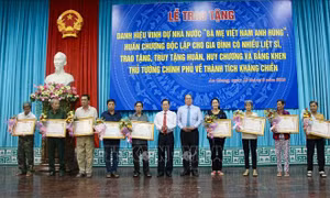 Lễ phong tặng, truy tặng danh hiệu 'Bà mẹ Việt Nam anh hùng' tại An Giang