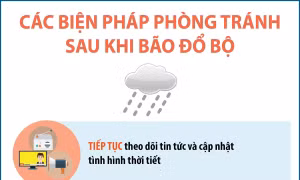 Các biện pháp phòng tránh sau khi bão đổ bộ