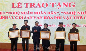 Trao tặng danh hiệu Nghệ nhân nhân dân, Nghệ nhân ưu tú tỉnh Thái Nguyên