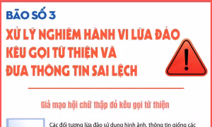 Xử lý nghiêm hành vi lừa đảo kêu gọi từ thiện và đưa thông tin sai lệch về bão số 3