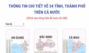 Thông tin chi tiết về 34 tỉnh, thành phố trên cả nước từ 1/7/2025
