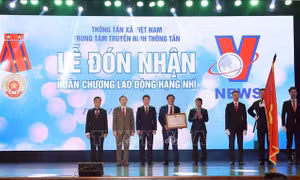 Truyền hình Thông tấn đón nhận Huân chương Lao động hạng Nhì