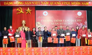 Hội Chữ thập đỏ phối hợp chăm lo Tết cho người dân có hoàn cảnh khó khăn