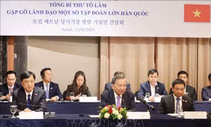 Tổng Bí thư Tô Lâm gặp gỡ lãnh đạo một số tập đoàn lớn của Hàn Quốc