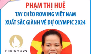Phạm Thị Huệ giành vé dự Olympic Paris 2024