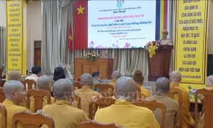 Bạc Liêu: Gần 200 tăng, ni, phật tử được tuyên truyền Luật Giao thông đường bộ 