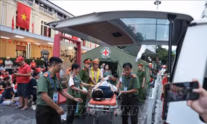 Gần 500 trường hợp được hỗ trợ y tế trong buổi Tổng duyệt sự kiện A80