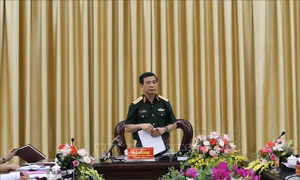Đại tướng Phan Văn Giang làm việc với Tổng cục II