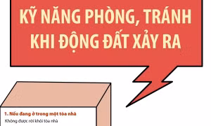 Kỹ năng phòng, tránh khi động đất xảy ra