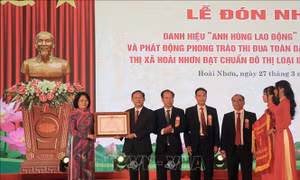 Bình Định: Thị xã Hoài Nhơn đón nhận danh hiệu Anh hùng Lao động thời kỳ đổi mới