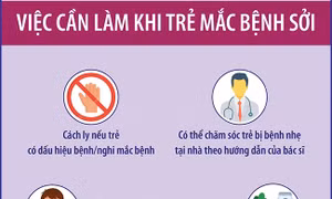 Việc cần làm khi trẻ mắc bệnh sởi