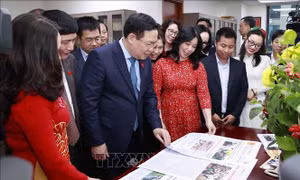 Chủ tịch Quốc hội thăm, chúc Tết Báo Đại biểu nhân dân, Truyền hình Quốc hội Việt Nam