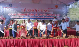 Khởi công dự án hồ Nậm Là tại huyện Mường Nhé 