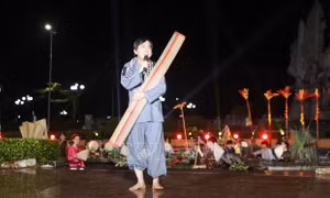 Hậu Giang: Tái hiện hoạt cảnh 'Tình anh bán chiếu'