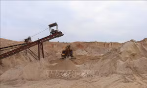 Nam Định thí điểm dùng cát biển làm vật liệu đắp nền đường