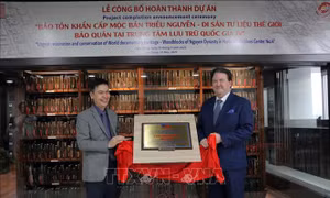 Công bố hoàn thành Dự án Bảo tồn khẩn cấp Mộc bản triều Nguyễn do Đại sứ Hoa Kỳ tài trợ